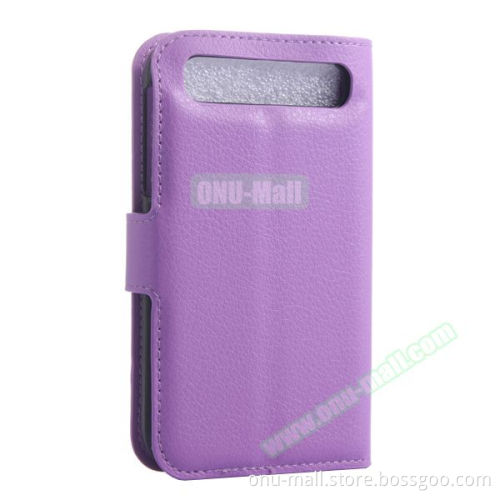 Factory Price with Card Slots Leather Phone Case Cover for BlackBerry Q20